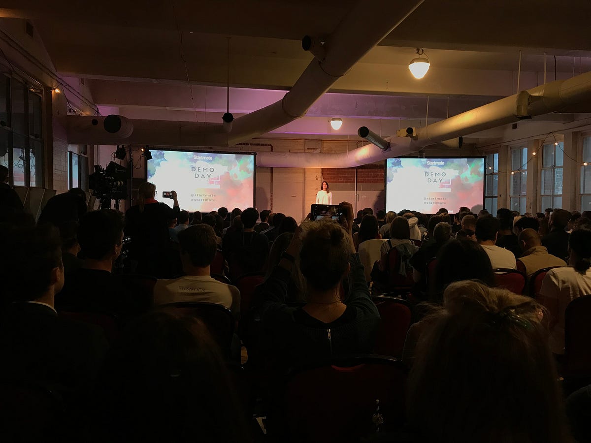 Opening at the Startmate Demo Day/Pitch Night in Collingwood on Oct 11, 2017